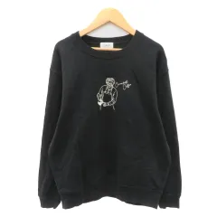 ジュンレッド JUNRed × コマンダンテ石井 トレーナー スウェット 長袖 プリント S 黒 ブラック /YK16 のサムネイル
