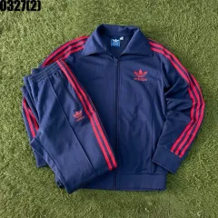 アディダス ネイビー/レッド トレーニングウェア セット