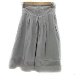 シークレットハニー Secret Honey フレアスカート ロング丈 バックレースアップリボン サスペンダー付き 2 ライトグレー 白 ホワイト /YS36