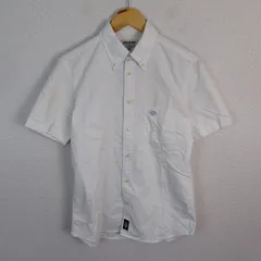 Dickies ディッキーズ 半袖シャツ ボタンダウン ホワイト Mサイズ メンズ 古着 ワーク系 アメカジ ストリート