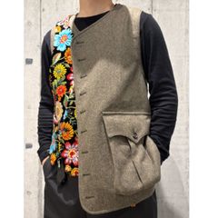 極美品 25AW COMME des GARCONS 花柄刺繍巻きベスト XL - メルカリ
