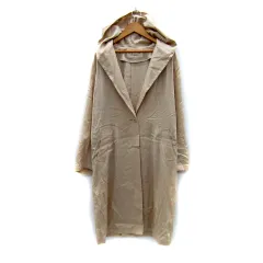 アナザーエディション ANOTHER EDITION アローズ スプリングコート ロング丈 フード付き 無地 M ベージュ /SY11