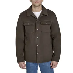ドッカーズ メンズ アウター ジャケット・ブルゾン ウール Mens DockersherpaLined Wool Blend Shacket Moleのサムネイル