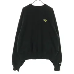 TOMMY JEANS トミージーンズ ロゴワッペン 長袖 スウェット トレーナー S ブラック メンズ 古着