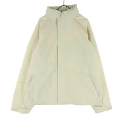 美品 UNIQLO ユニクロ 長袖 マウンテンジャケット L オフホワイト フーディー メンズ 古着