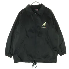 美品 KANGOL カンゴール 長袖 コーチジャケット 150 ブラック キッズ 古着