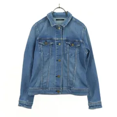 美品 SOMETHING サムシング 長袖 トラッカー デニムジャケット L ライトブルー レディース 古着