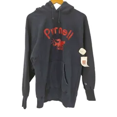 チャンピオン Champion 80S USA製 トリコタグ中期 purell 2段 プリント プルオーバー パーカー メンズ import：L 