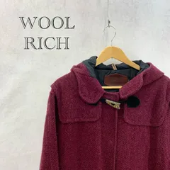 USA製 Wool rich ロング ダッフルコート 8677 アウター M ボルドー ヴィンテージ  メンズ ファッション _201021