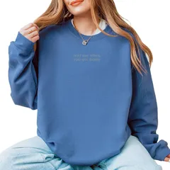 Simply Sage Market レディース トップス Tシャツ スウェット 刺繍 グラフィック Simply Sage Market Embroidered Text Me When You Get Home Womens Graphic Sweatsh