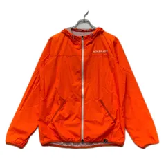 中古 メンズ ニューバランスゴルフ New Balance golf フルジップアウター 4(M) オレンジ ダブルジップ ウィンドブレーカー