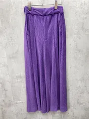 JEANASIS ジーナシス ベロアワイド パンツ sizeS/紫 ■◇ レディース