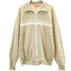 PUMA プーマ トラックジャケット M ベージュ ジャージ メンズ 古着