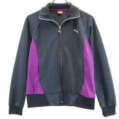 PUMA プーマ トラックジャケット S チャコールグレー ジャージ レディース 古着