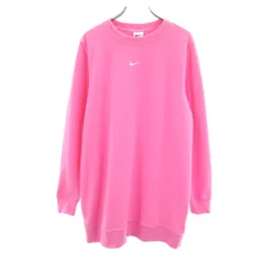 NIKE ナイキ 長袖 スウェット チュニック L ピンク レディース 古着のサムネイル