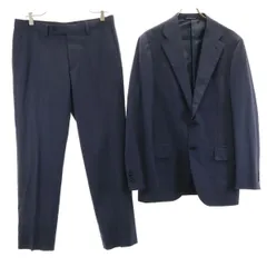 green label relaxing グリーンレーベルリラクシング スーツ 上下 セットアップ 48/80 ネイビー メンズ 古着