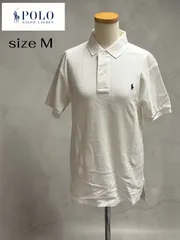 ★ POLO by Ralph Lauren ポロ バイ ラルフローレン 半袖ポロシャツ メッシュ 鹿の子 ホワイト Mサイズ