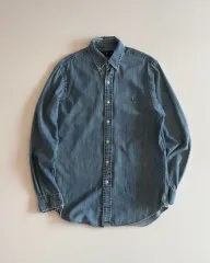 ポロ ラルフローレン デニム ボタンダウン シャツ M