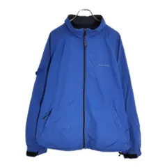 90年代 POLO SPORT ポロスポーツ ラルフローレン ナイロンジャケット 大きいサイズ ブルー(メンズ XXL)中古 古着 V6359のサムネイル