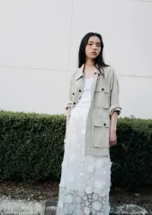 ウール cottonf field shacket