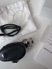 GENTLE MONSTER(ジェントルモンスター) タキ(TAKI・高山 りき) Tachyon 01 ブラック フルセット + ブルーライト レンズ