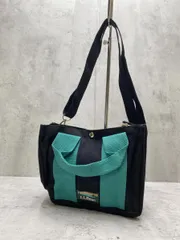 L.L.Bean エルエルビーン ２WAY ミニ トート バッグ 黒×緑 ■■レディース
