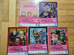 一番くじ ONE PIECE 未来島エッグヘッド I賞 クリアファイル + ステッカー 5種セット