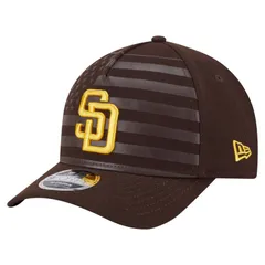 ニューエラ メンズ アクセサリー 帽子 Mens New Era Brown San Diego Padres American Flag 9FORTY MCrown AFrame Adjustable Hat Pad Brown ブラウン