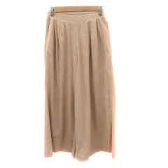 ロートレアモン LAUTREAMONT ガウチョパンツ ワイドパンツ イージーパンツ 七分丈 36 S ベージュ /YK26 