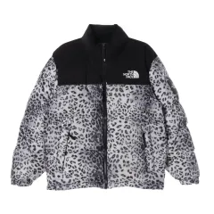 THE NORTH FACE 22FW ホワイトレーベル ノベルティ ヌプシ ダウンジャケット プリント シルバー
