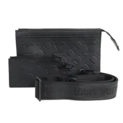 【名古屋】ルイヴィトン モノグラム シャドウ ガストン ウェアラブルウォレット M81115 ノワール メンズショルダーバッグ 男