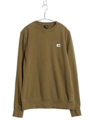 ザノースフェイス ワンポイント ロゴタグ クールネックスウェット 