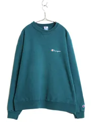 【お得なクーポン配布中!】 90s USA製 チャンピオン ワンポイント スウェット メンズ レディース XXL / オールド 裏起毛 トレーナー スクリプト ロゴ 前V 大きいサイズ