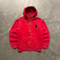 ポロ ラルフローレン ヴィンテージ ビックポニー ロゴ フーデッド ジップアップ