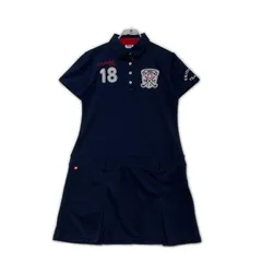 中古 レディース フィラゴルフ FILA GOLF ワンピース L 紺 ネイビー