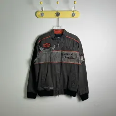 00's ハーレーダビッドソン コットン レーシング ジャケット S