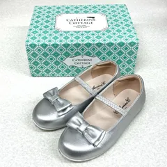 【箱付】キャサリンコテージ フォーマルシューズ 19cm シルバー 入学式 発表会
