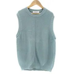 グリーンレーベルリラクシング ユナイテッドアローズ green label relaxing ニットベスト プルオーバー S ミントグリーン /YM23のサムネイル
