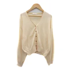 アーバンリサーチ URBAN RESEARCH アイテムズ ITEMS カーディガン ミドル丈 Vネック F ライトベージュ /YK36