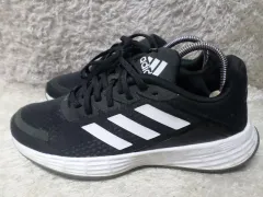 240 アディダス デュラモ sl ブラック スニーカー 中古 靴