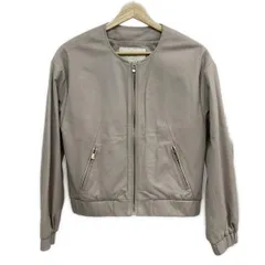 Grace Class(グレースクラス) ブルゾン サイズ36 S レディース美品  - ベージュ 長袖/レザー/秋/冬のサムネイル