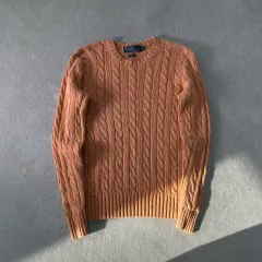 95 ポロラルフローレン シルク ケーブル編み ニット