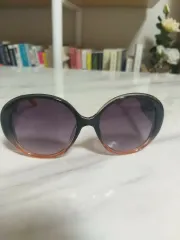 ブラック/オレンジ グラデーション ファッション サングラス