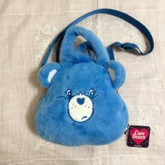 ケアベア ぬいぐるみ バッグ ショルダーバッグ クロスボディバッグ ブルー