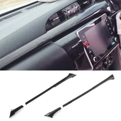 【送料無料】トヨタ ハイラックス Hilux 2024-2025年式 専用 中控エアコンアウトレット装飾パネル インテリアトリム 高品質 改良版 内装カスタム 車内スタイリッシュ 簡単装着