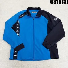 M カッパ トラックジャージ ジップアップ ジャケット ブルー/ブラック 0316(3)