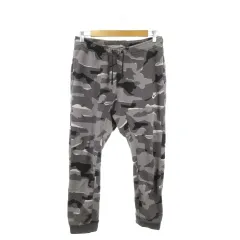 ナイキ NIKE ジョガーパンツ 裏起毛 スポーツウエア M グレー 迷彩柄 ドローストリング アンクル /MN35 ■GY99