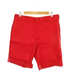 ディッキーズ Dickies 874 Original Fit ハーフパンツ ワークパンツ 36×32 赤 レッド ショート丈 ロールアップ 無地 /MN36 ■GY99