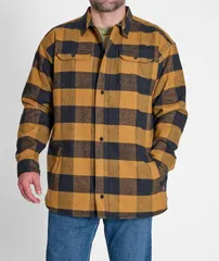 クイックシルバー メンズ アウター ジャケット・ブルゾン キルティング トール シャツ Big Tall Quiksilver Mens Quilted Flannel Shirt Jacket Boのサムネイル