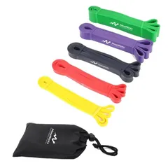 【在庫セール】2026年 トレーニングチューブ トレーニングバンド 5本セット 筋トレ ゴムバンド 強度別 5段階負荷 収納袋付き エクササイズバンド フィットネス ダイエット 自宅トレーニング 在宅ワークアウト ストレッチ リハビリ 全身運動 懸垂補助 男女